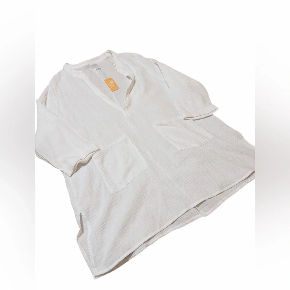 💙🌼NWT KONA SOL COVER UP. FRONT POCKETS 100% COTTON. - Picture 10 of 11